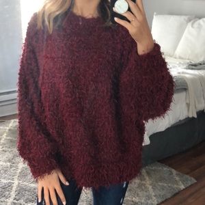 Zara Oversized Red Sweater